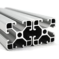 Perfil de puntal de aluminio- ranura 8- 40 x 40- corte 600 mm- 1 pieza